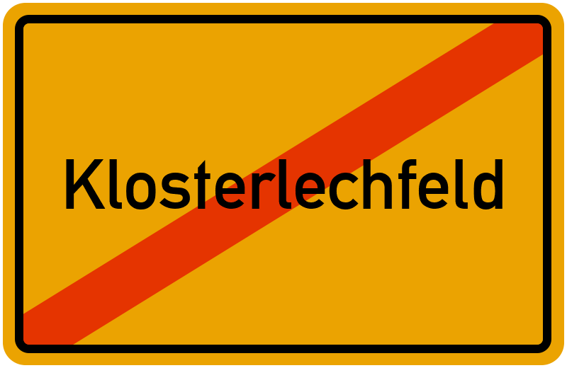 Ortsschild Klosterlechfeld