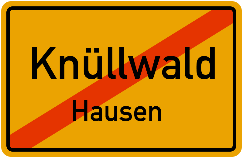 Ortsschild Knüllwald