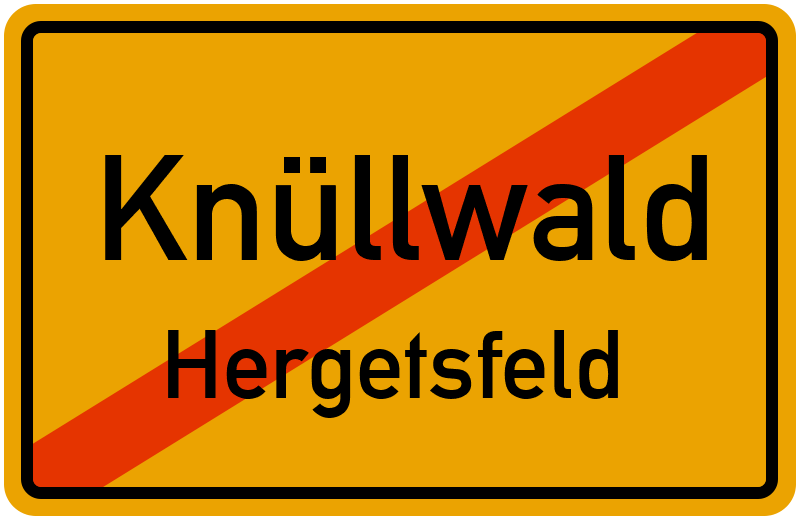 Ortsschild Knüllwald