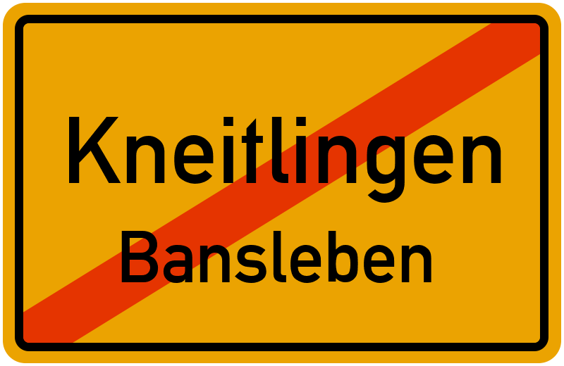 Ortsschild Kneitlingen