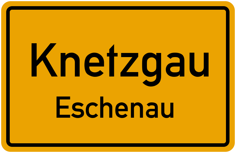 Ortsschild Knetzgau