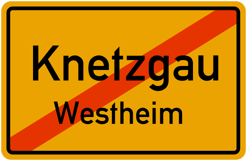 Ortsschild Knetzgau