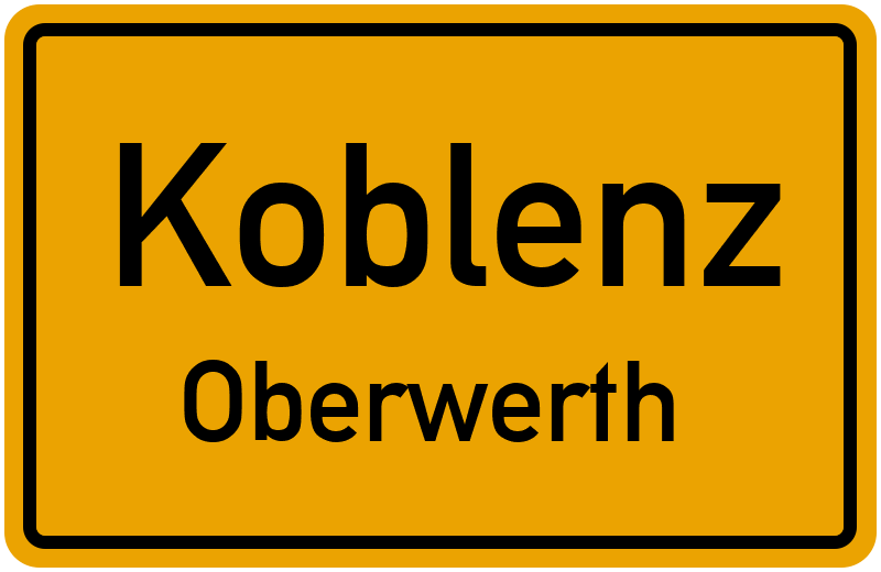 Ortsschild Koblenz