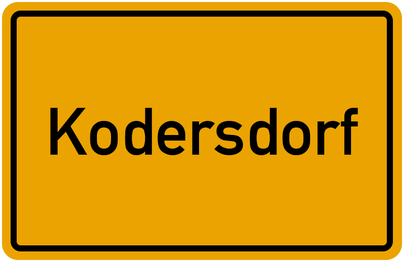Ortsschild Kodersdorf