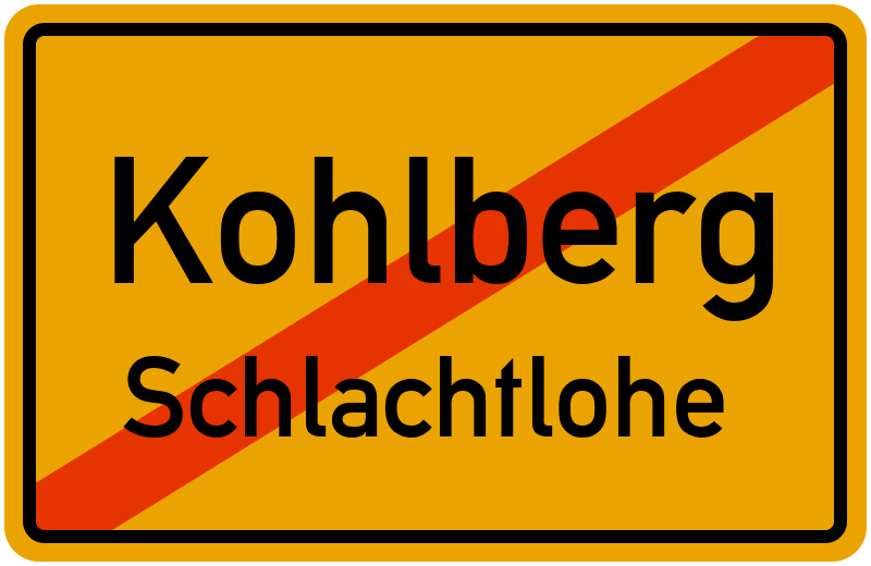 Ortsschild Kohlberg