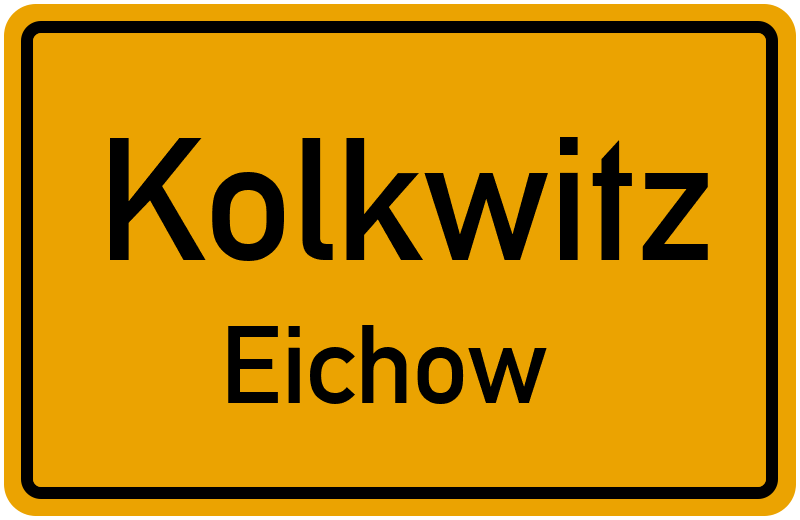 Ortsschild Kolkwitz