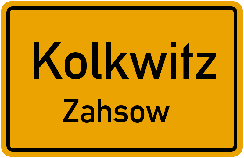 Ortsschild Kolkwitz