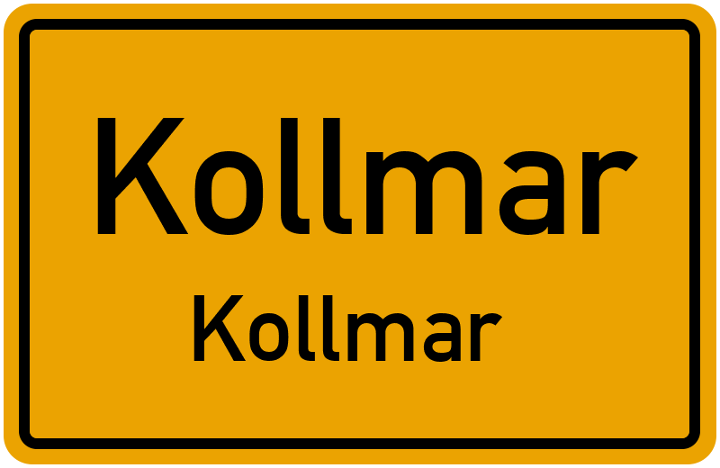 Ortsschild Kollmar