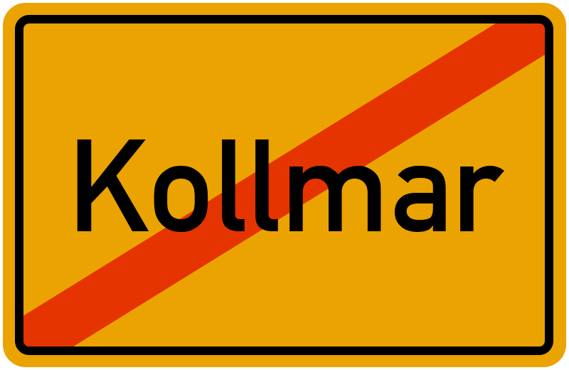 Ortsschild Kollmar