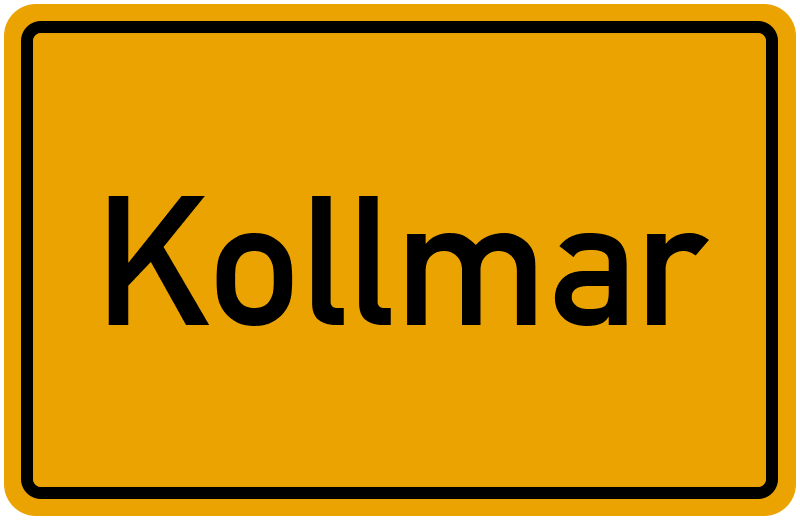 Ortsschild Kollmar