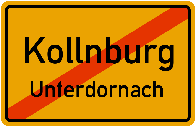 Ortsschild Kollnburg