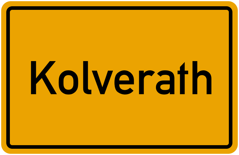 Ortsschild Kolverath