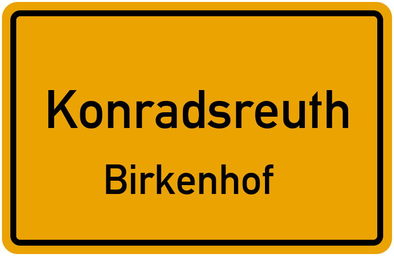 Ortsschild Konradsreuth