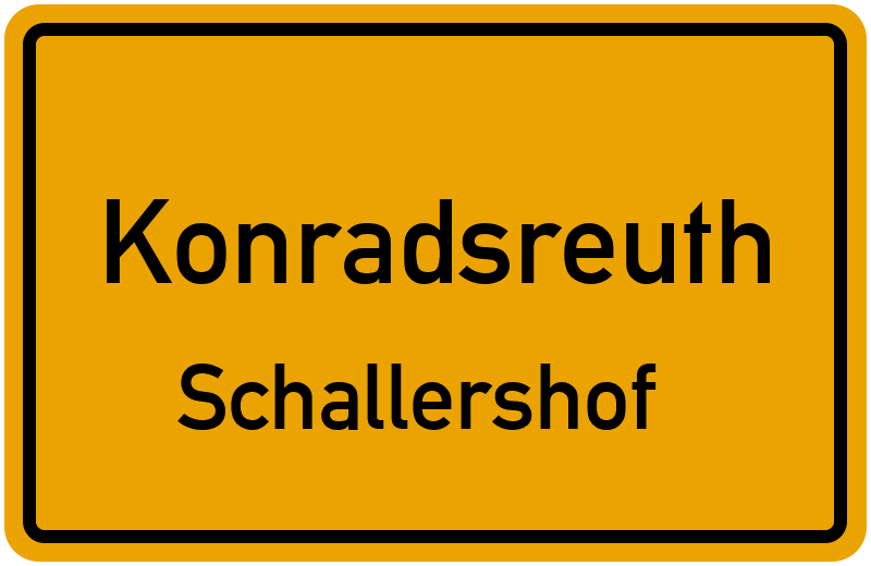 Ortsschild Konradsreuth