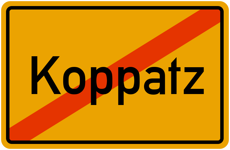 Ortsschild Koppatz