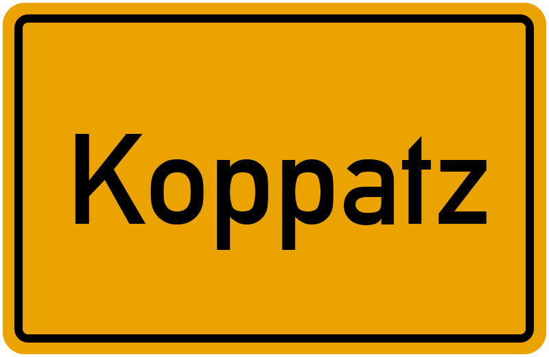 Ortsschild Koppatz