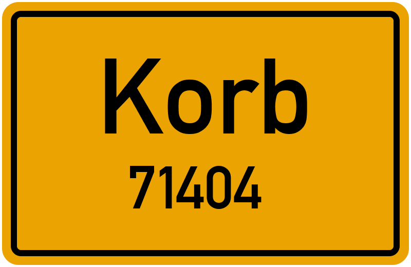 71404 Korb Straßenverzeichnis: Alle Straßen in 71404