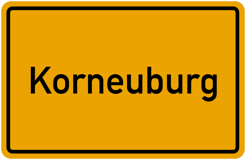 Ortsschild Korneuburg