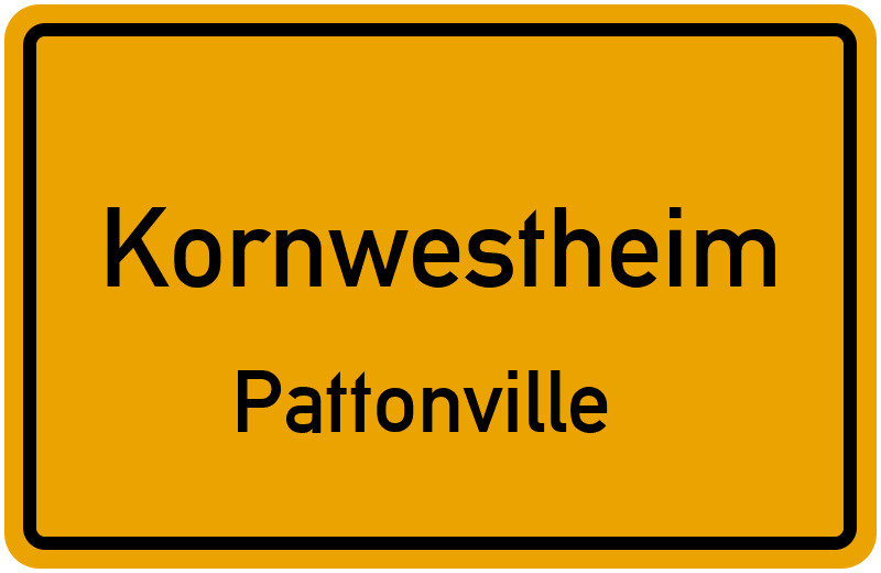 Ortsschild Kornwestheim