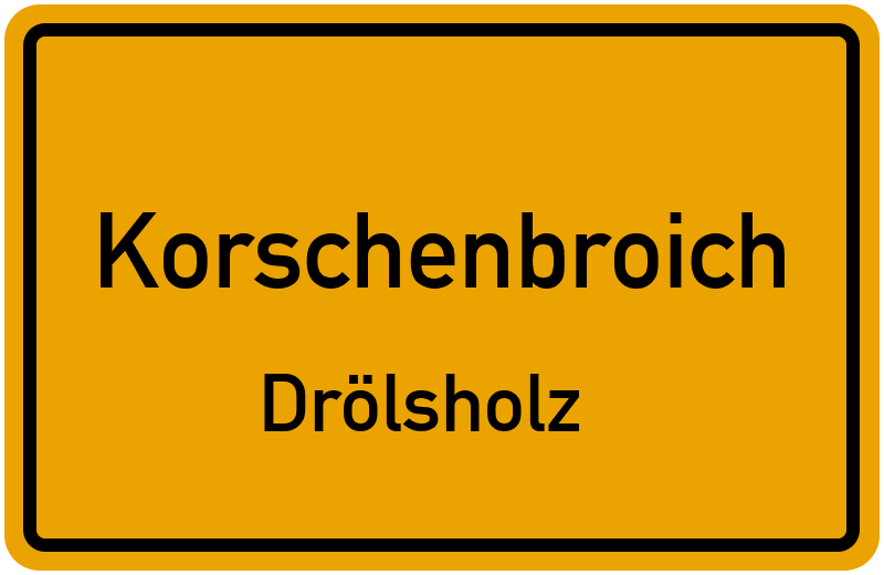 Ortsschild Korschenbroich