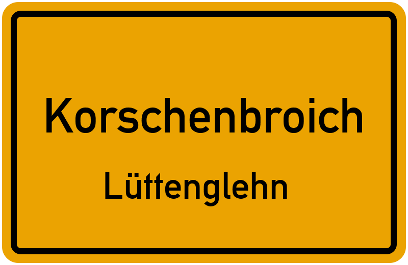 Ortsschild Korschenbroich