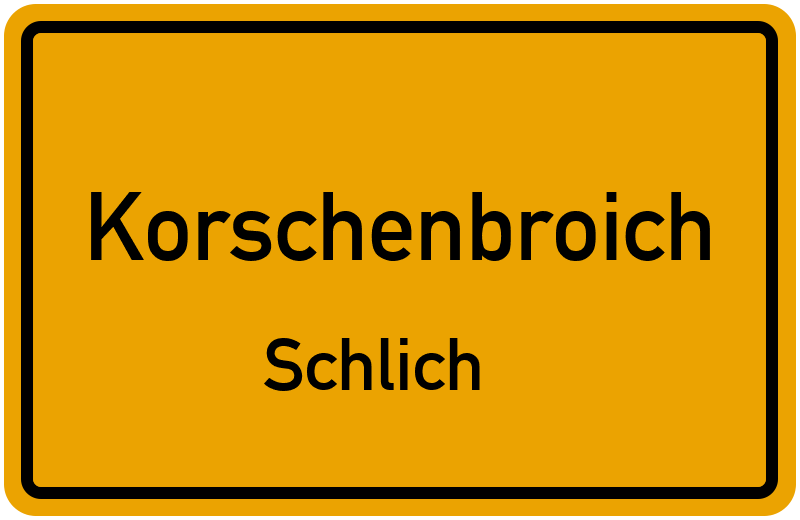 Ortsschild Korschenbroich