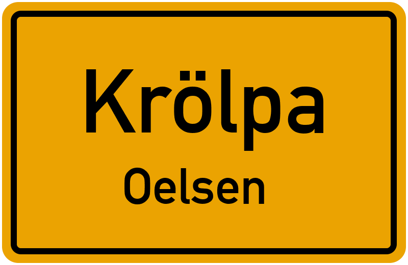 Ortsschild Krölpa