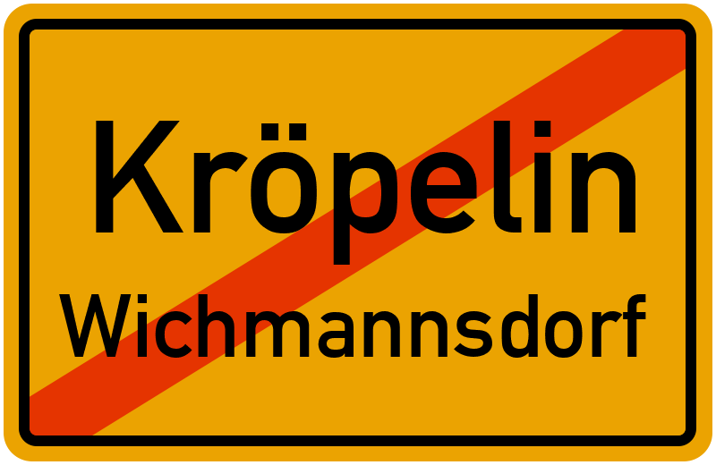 Ortsschild Kröpelin