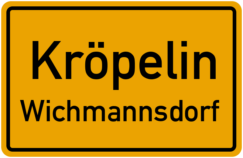 Ortsschild Kröpelin