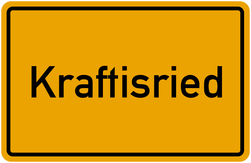 Ortsschild Kraftisried