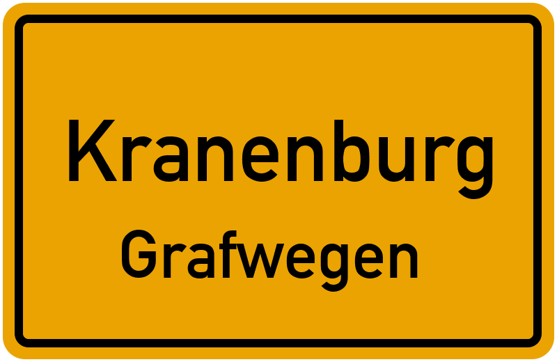 Ortsschild Kranenburg