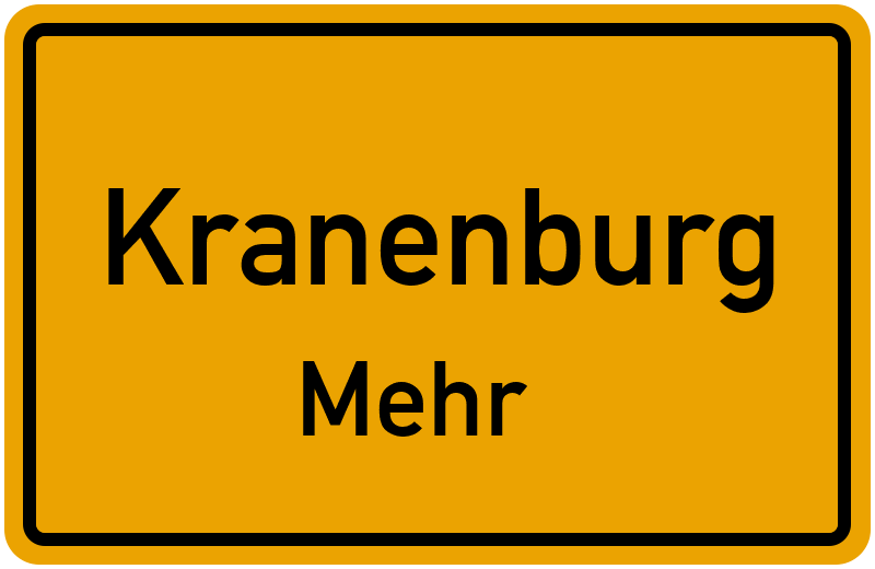 Kranenburg Mehr Straßenverzeichnis: Straßen in Mehr