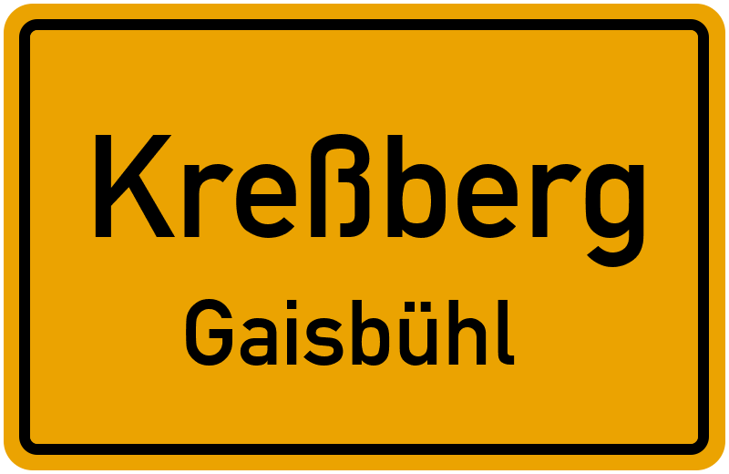 Ortsschild Kreßberg