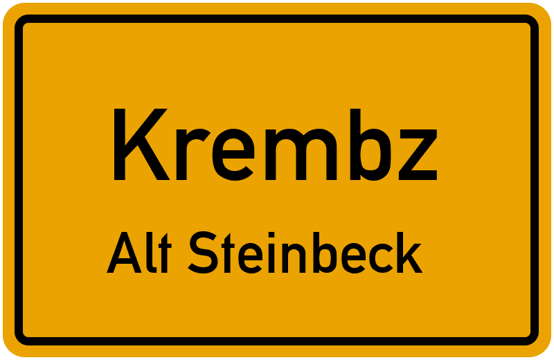 Ortsschild Krembz