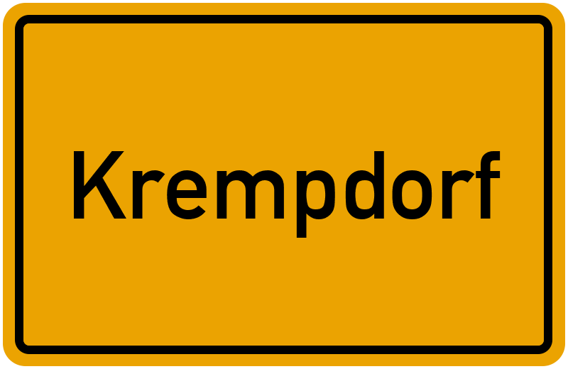 Ortsschild Krempdorf