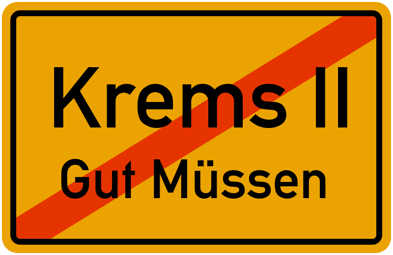 Ortsschild Krems II