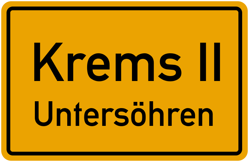Ortsschild Krems II