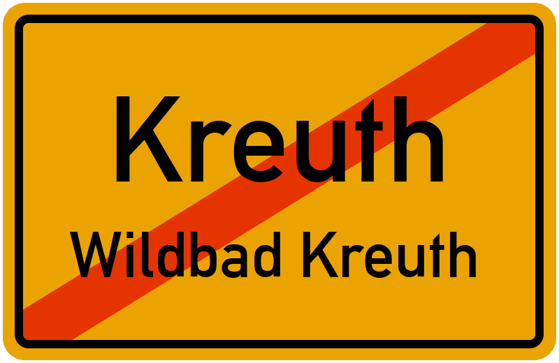 Ortsschild Kreuth