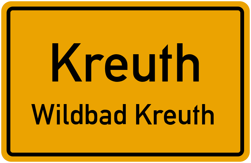 Ortsschild Kreuth