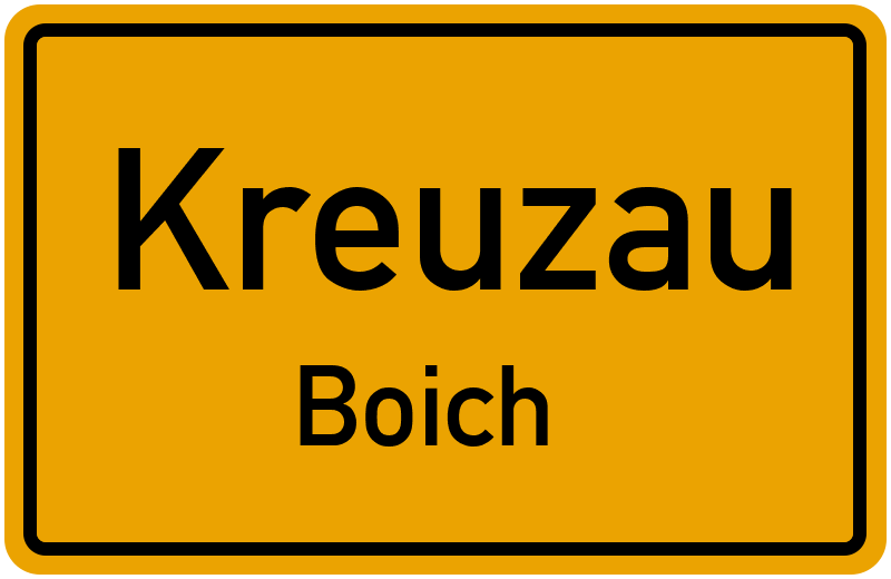 Ortsschild Kreuzau