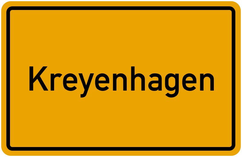 Ortsschild Kreyenhagen