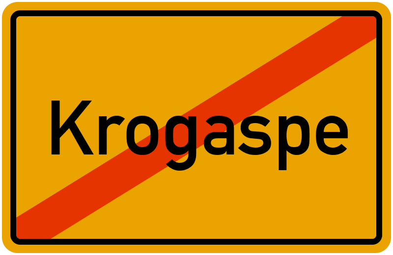 Ortsschild Krogaspe