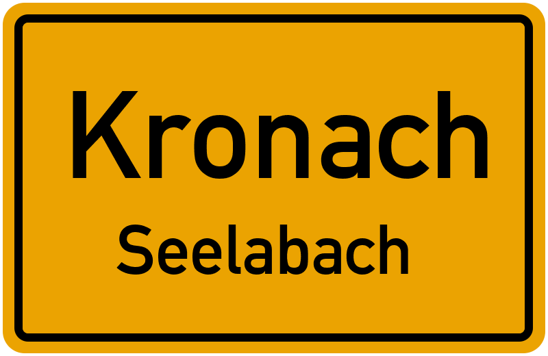 Ortsschild Kronach