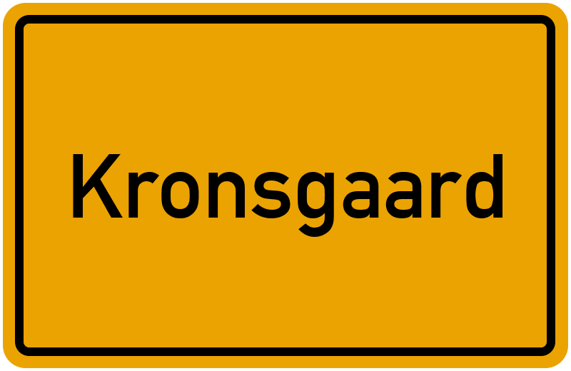 Ortsschild Kronsgaard