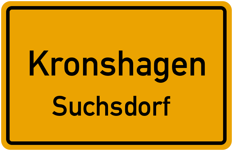 Ortsschild Kronshagen