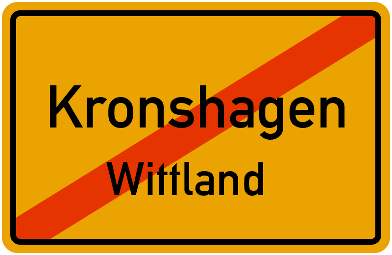 Ortsschild Kronshagen