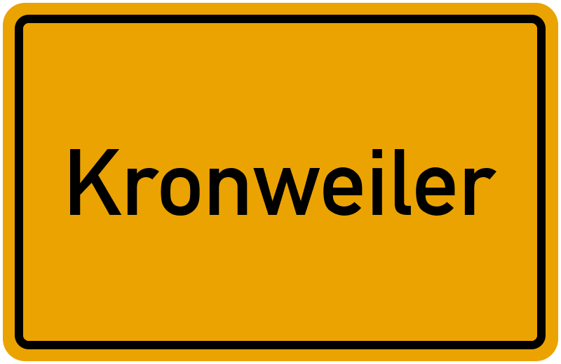Ortsschild Kronweiler