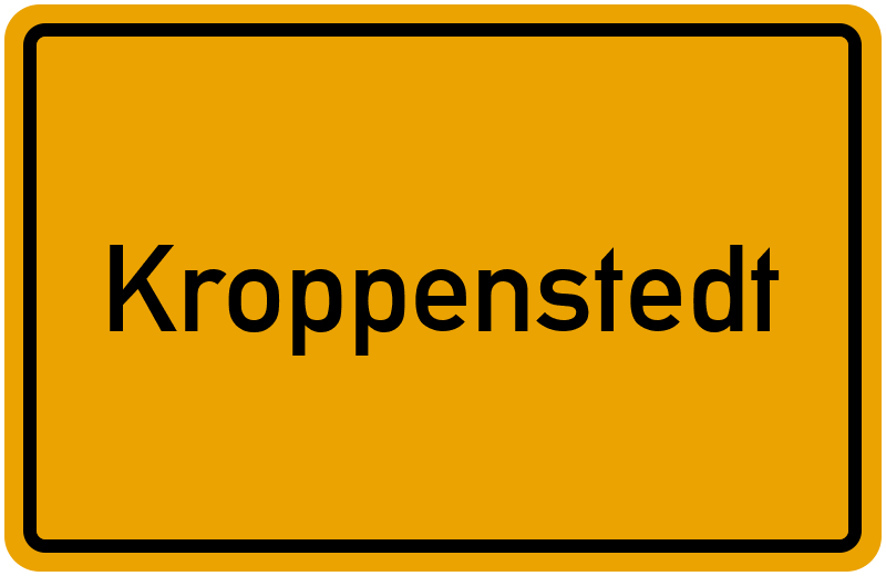 Ortsschild Kroppenstedt