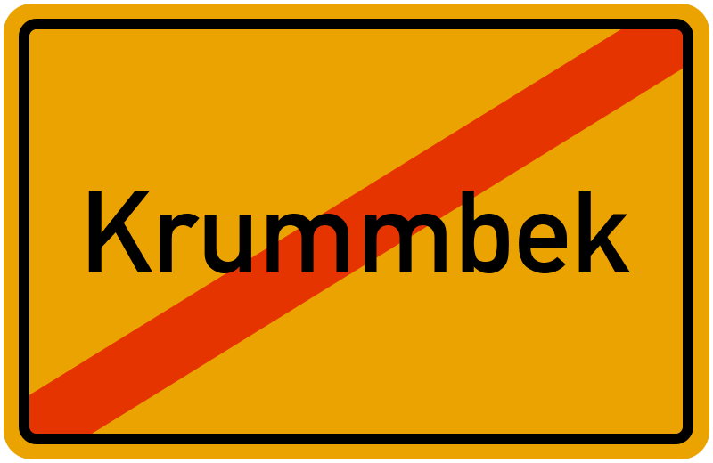 Ortsschild Krummbek