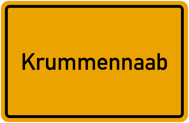 Ortsschild Krummennaab